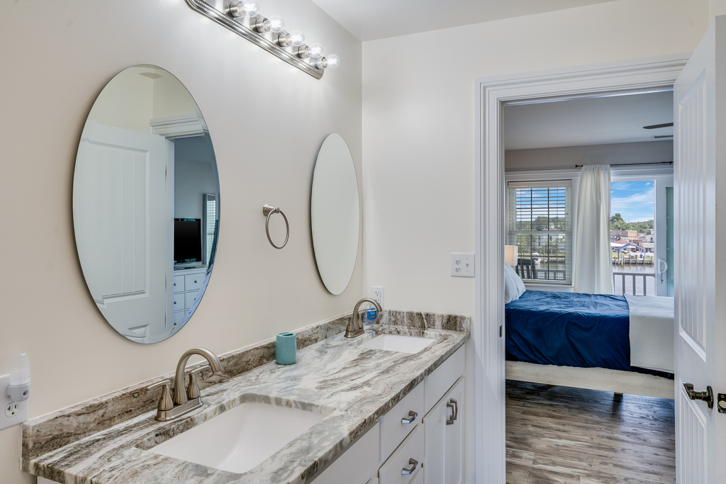 Luxurious Master Bath with Double Vanity.