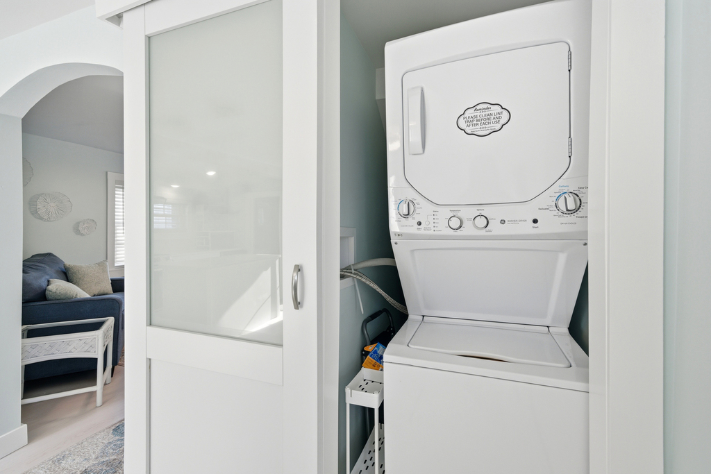 Full Size Washer and Dryer for your convenience.