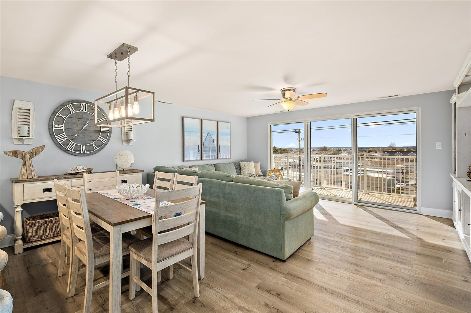 Gather together for family meals in the open-concept dining space, offering beautiful natural light.