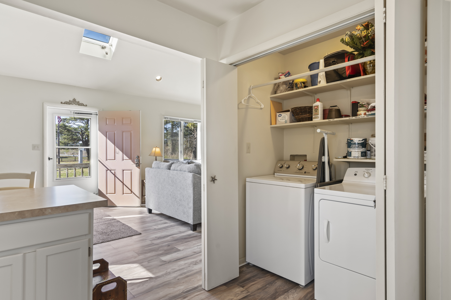 Full Size Washer and Dryer for your convenience.