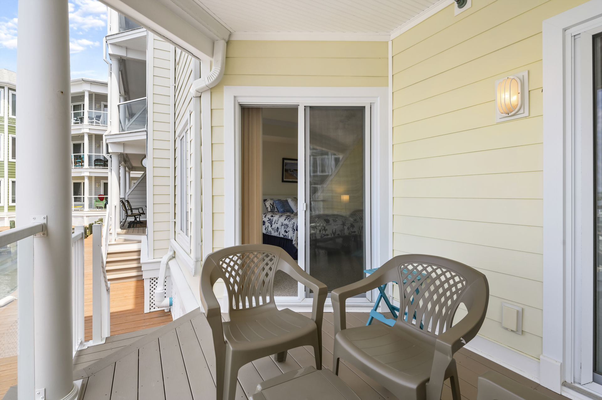 Master has Private Access to Waterfront Balcony.