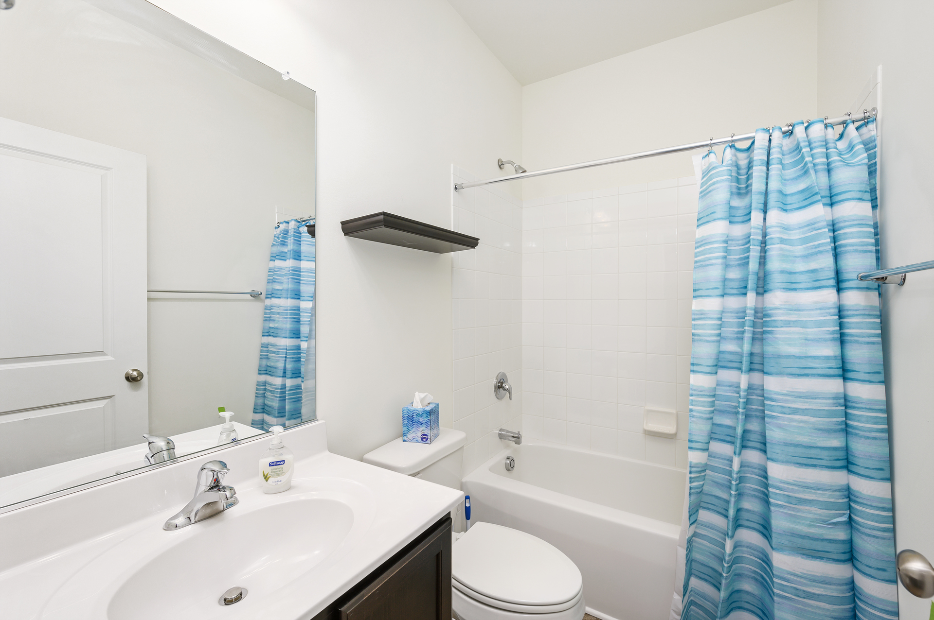 Full Bath 2 has a Tub/Shower Combo and is shared.