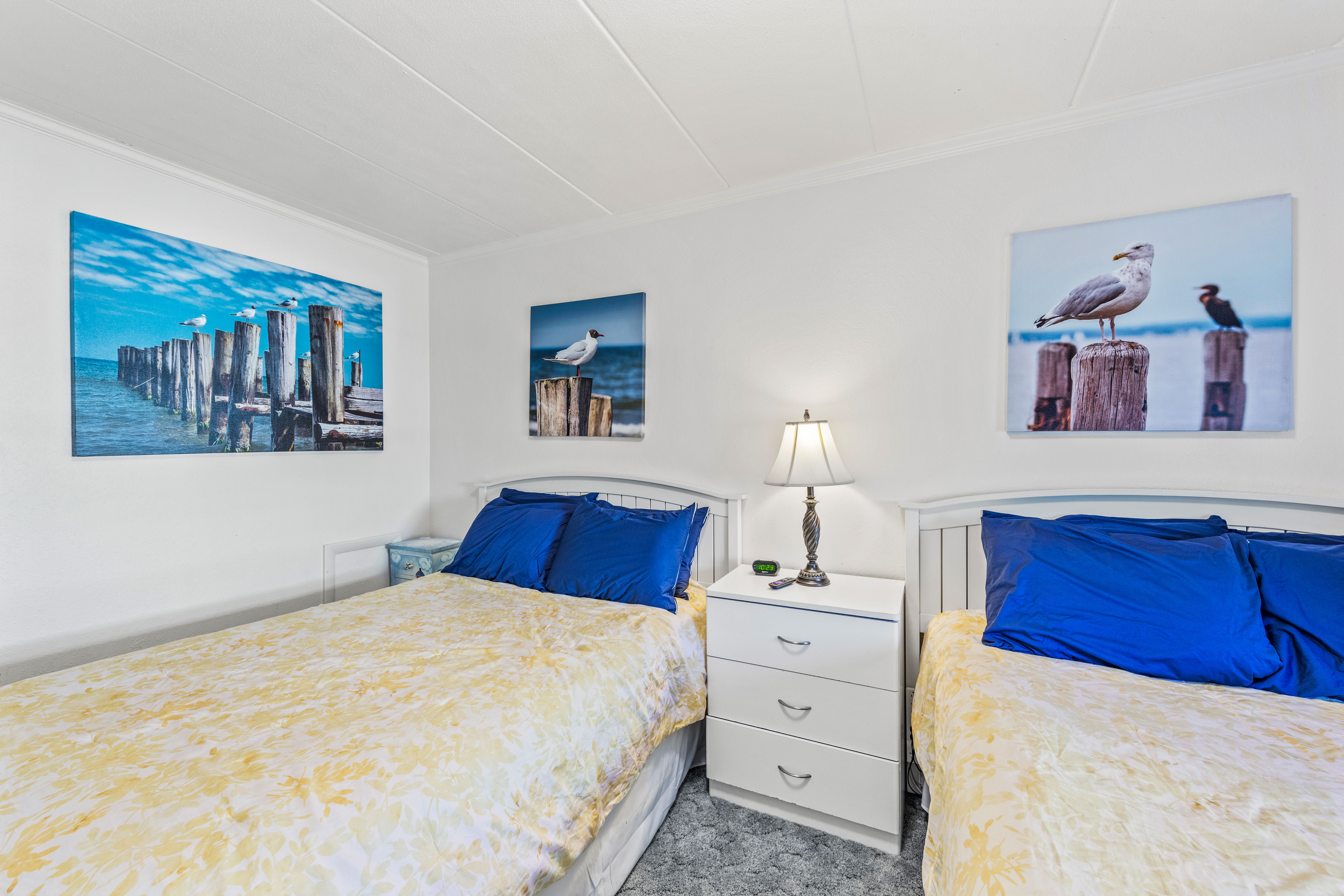 Bedroom 2 is Bright and Beachy!