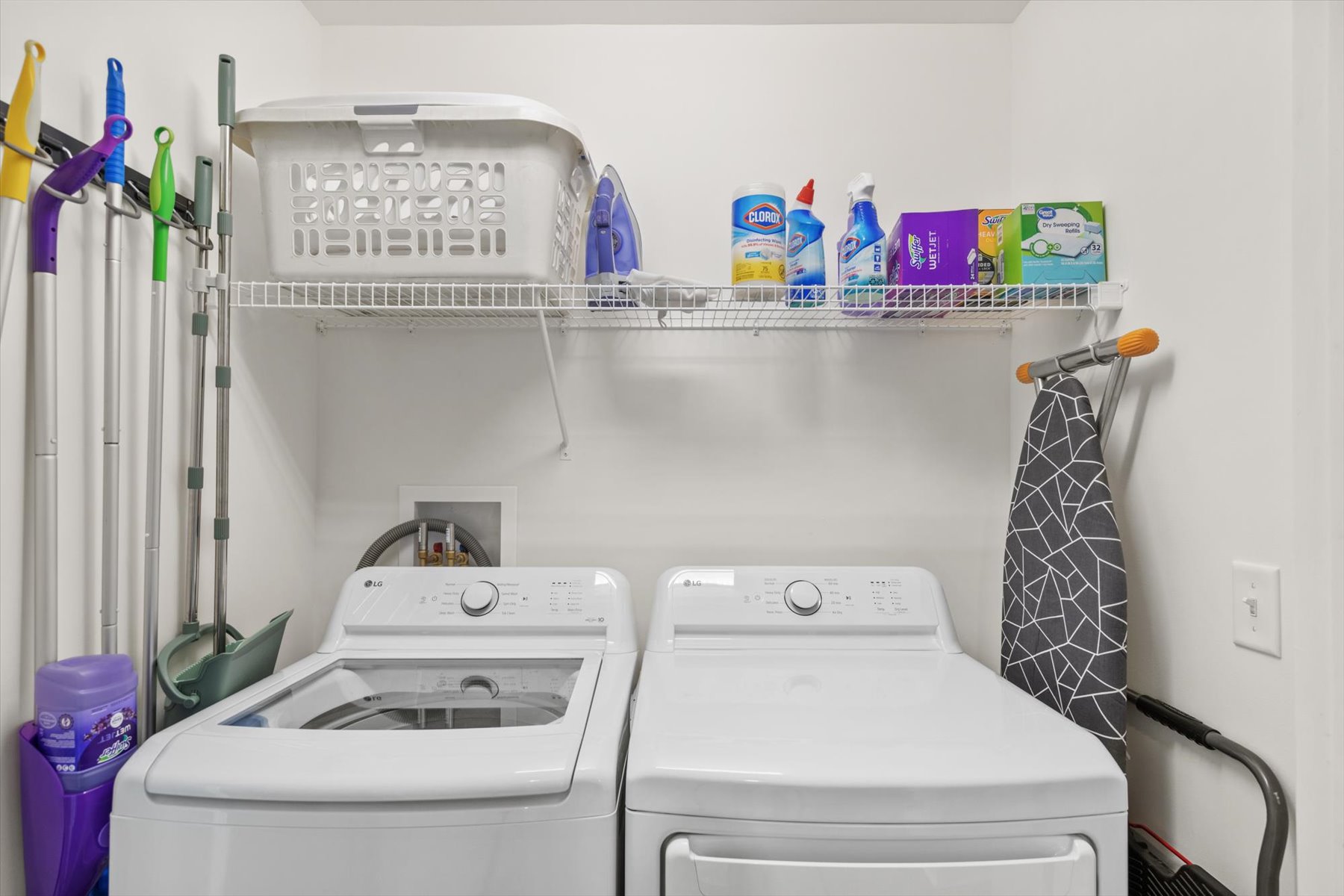 Full Size Washer and Dryer for your convenience.