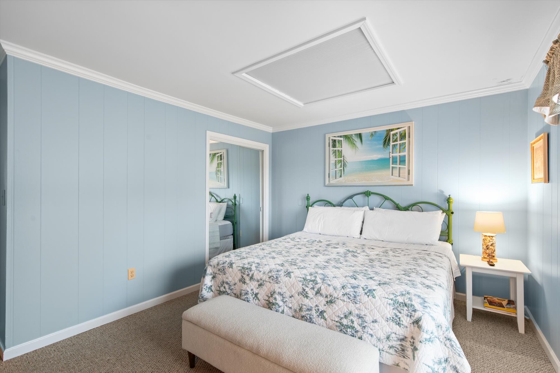 Melt into the cozy King Bed and wake up ready for the next day of fun in the sun