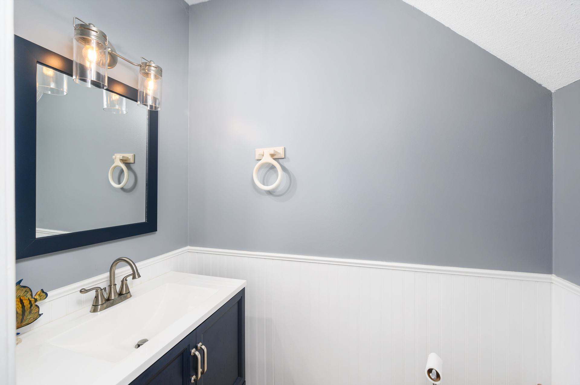 Half Bath is convenient to Living Area.