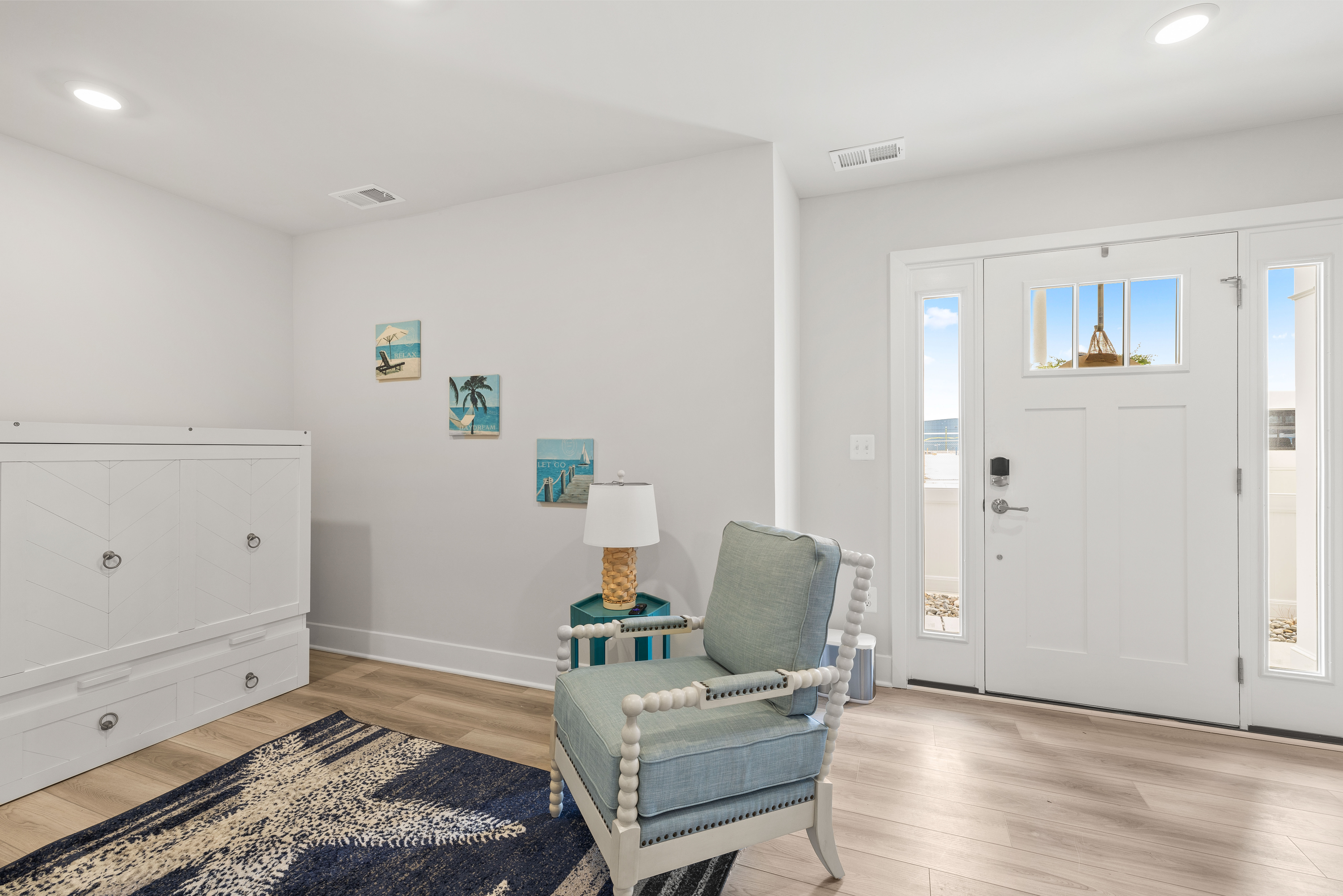 A modern entryway into your beach getaway!