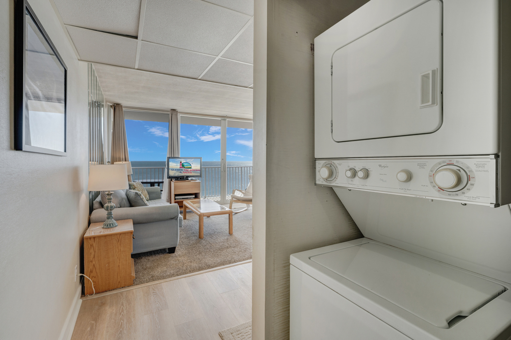 There's even a stackable Washer/Dryer for your convenience!