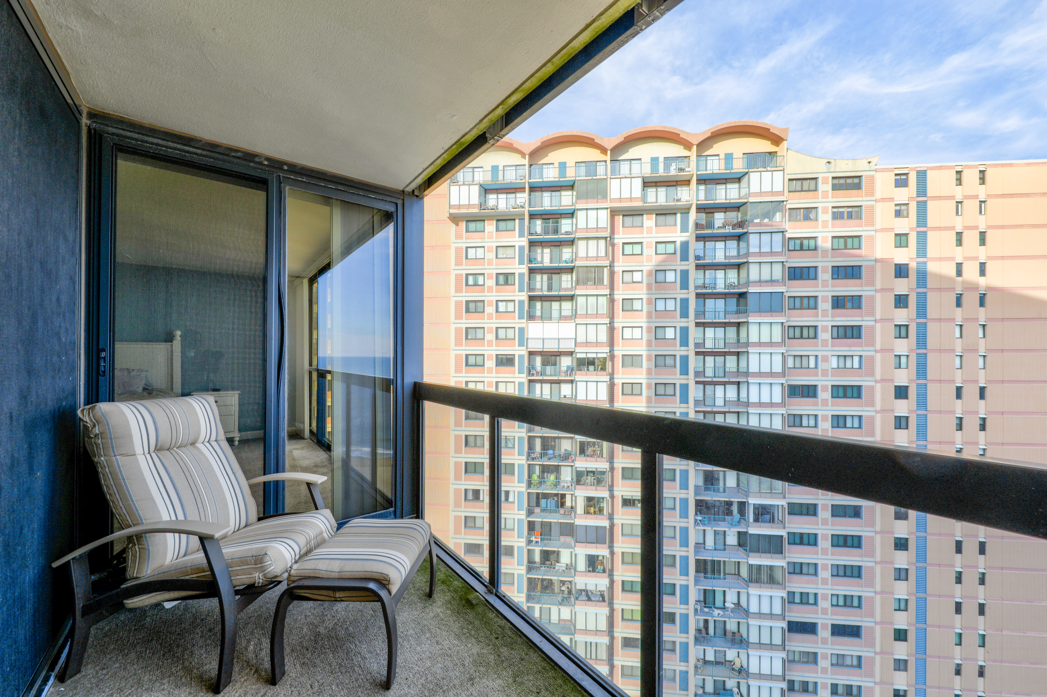 Private access to the balcony from Primary Bedroom.