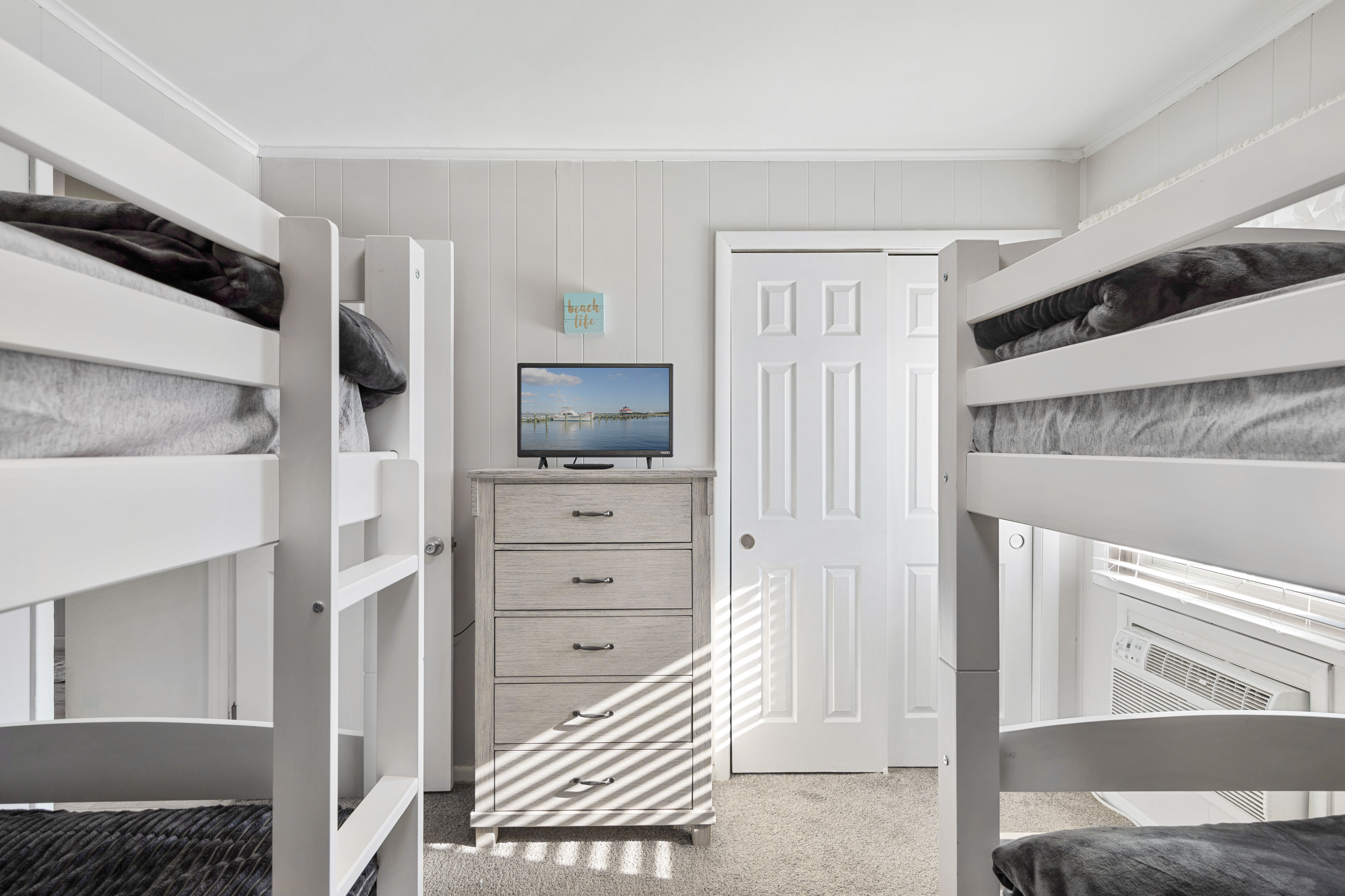 Quiet down after a beach day and catch up on your favorite shows.