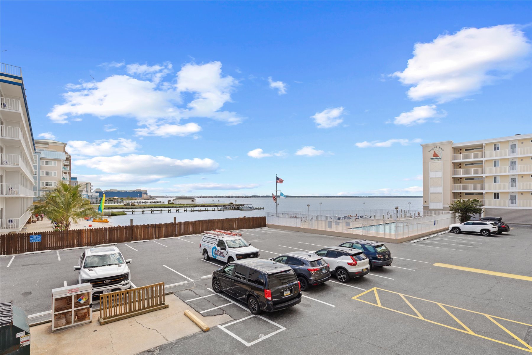 The condo comes with 1 onsite parking space.