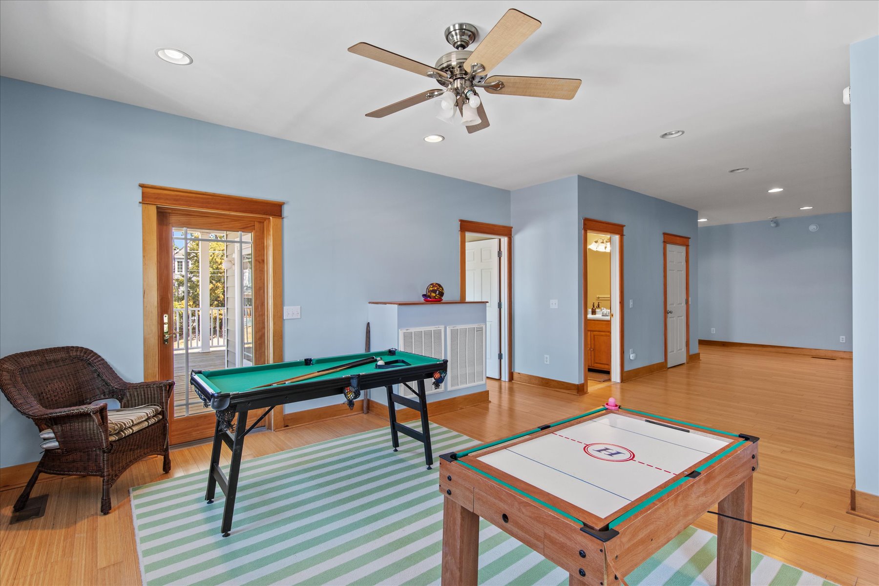 On the lower level, you'll also find a Game Room!