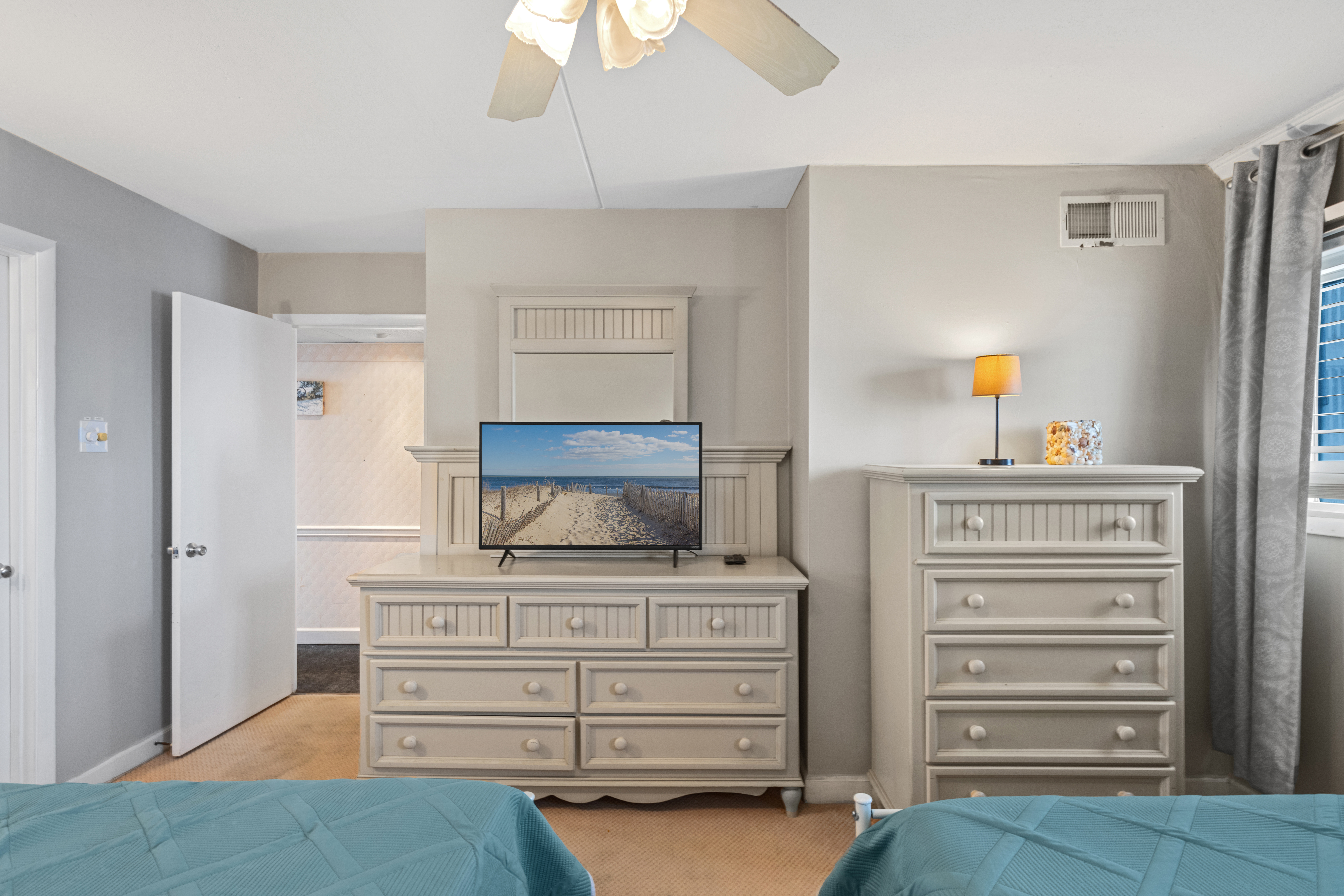 Plenty of Dresser space to unpack and settle in for your Beach Side Stay!