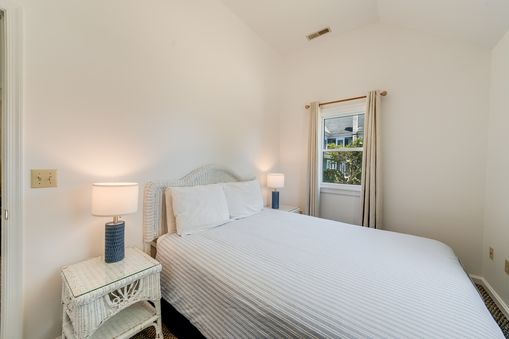 In the Bedroom, you'll find a comfy Queen Bed.