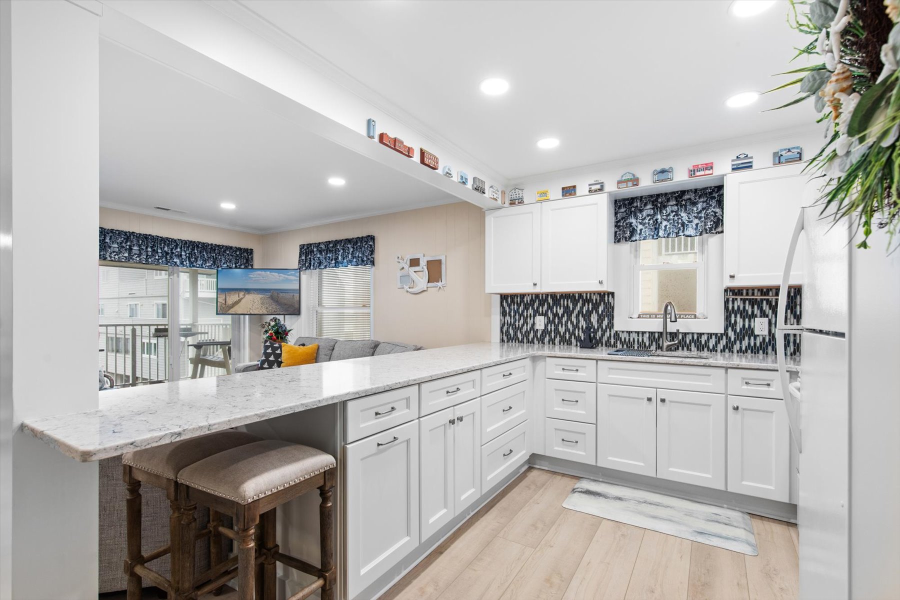 Stay part of the conversation from the kitchen!