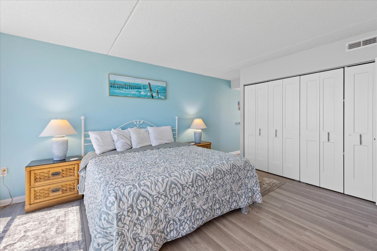 Sink into the Plush King Bed and relax after a fun-filled beach day!