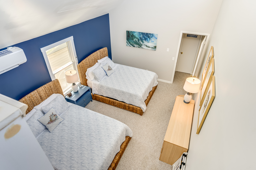 Looking from Loft down to Bedroom.