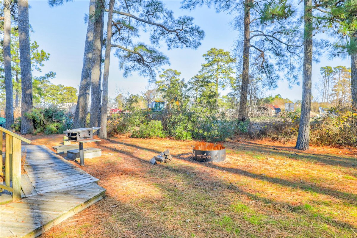 Gather around the Fire Pit to share stories of the day's adventures - Chairs provided.