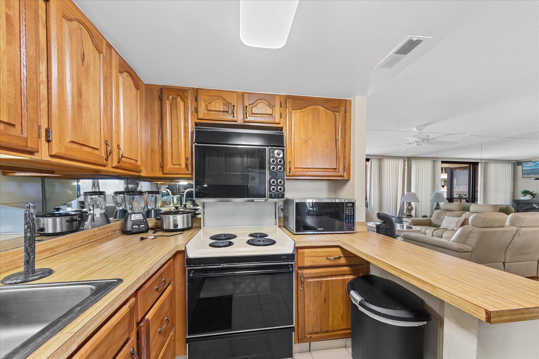 Plenty of counter space to pack the Beach Cooler!