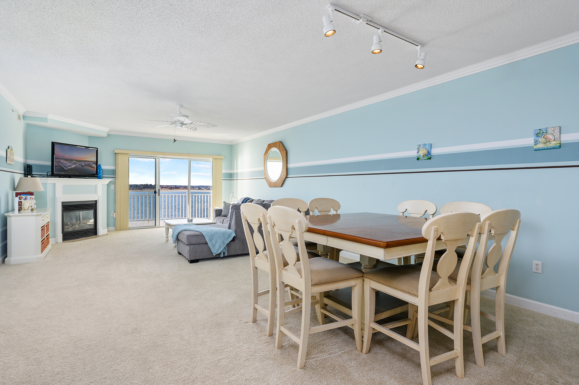 Gather for a Family Game night around the Large dining table.