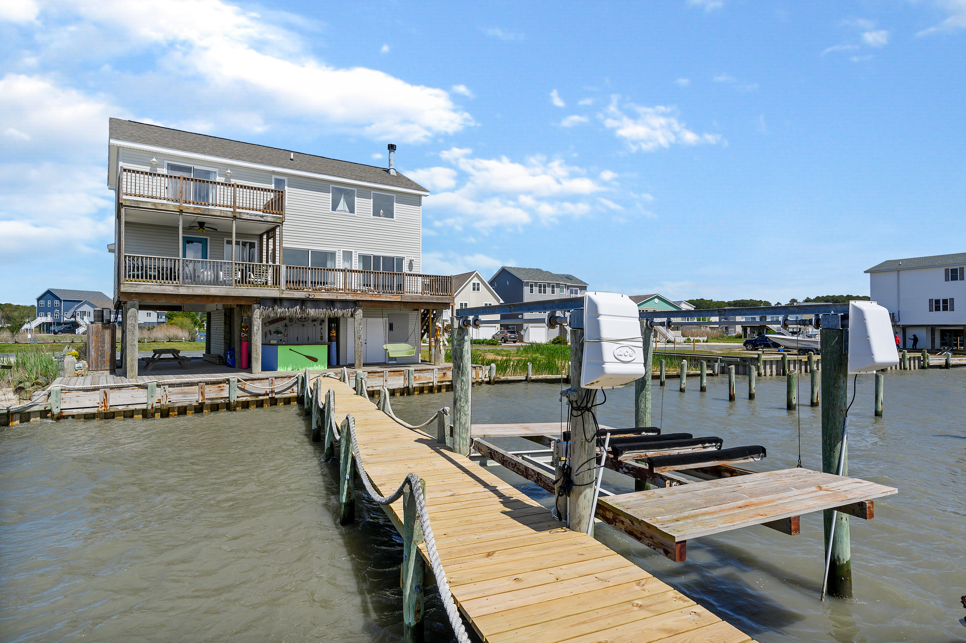 View of Lammers Largo from the Private Pier.