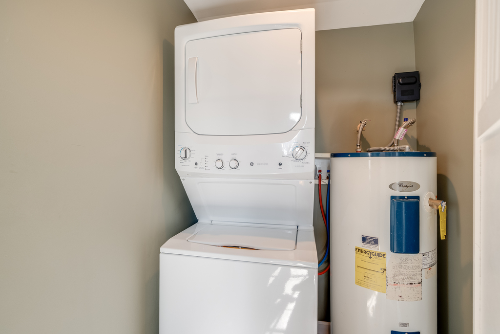 Full Size Washer and Dryer for your convenience.