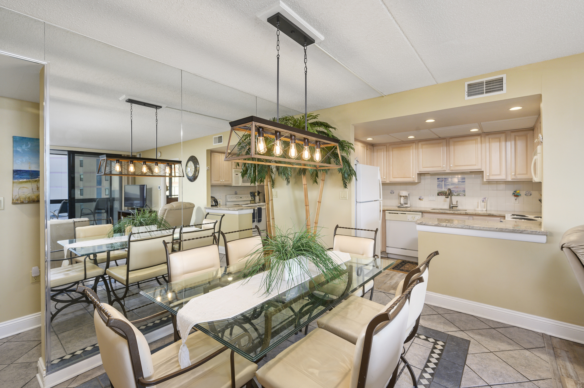 Enjoy a warm, home-cooked meal at the Dining Table, seating 6!