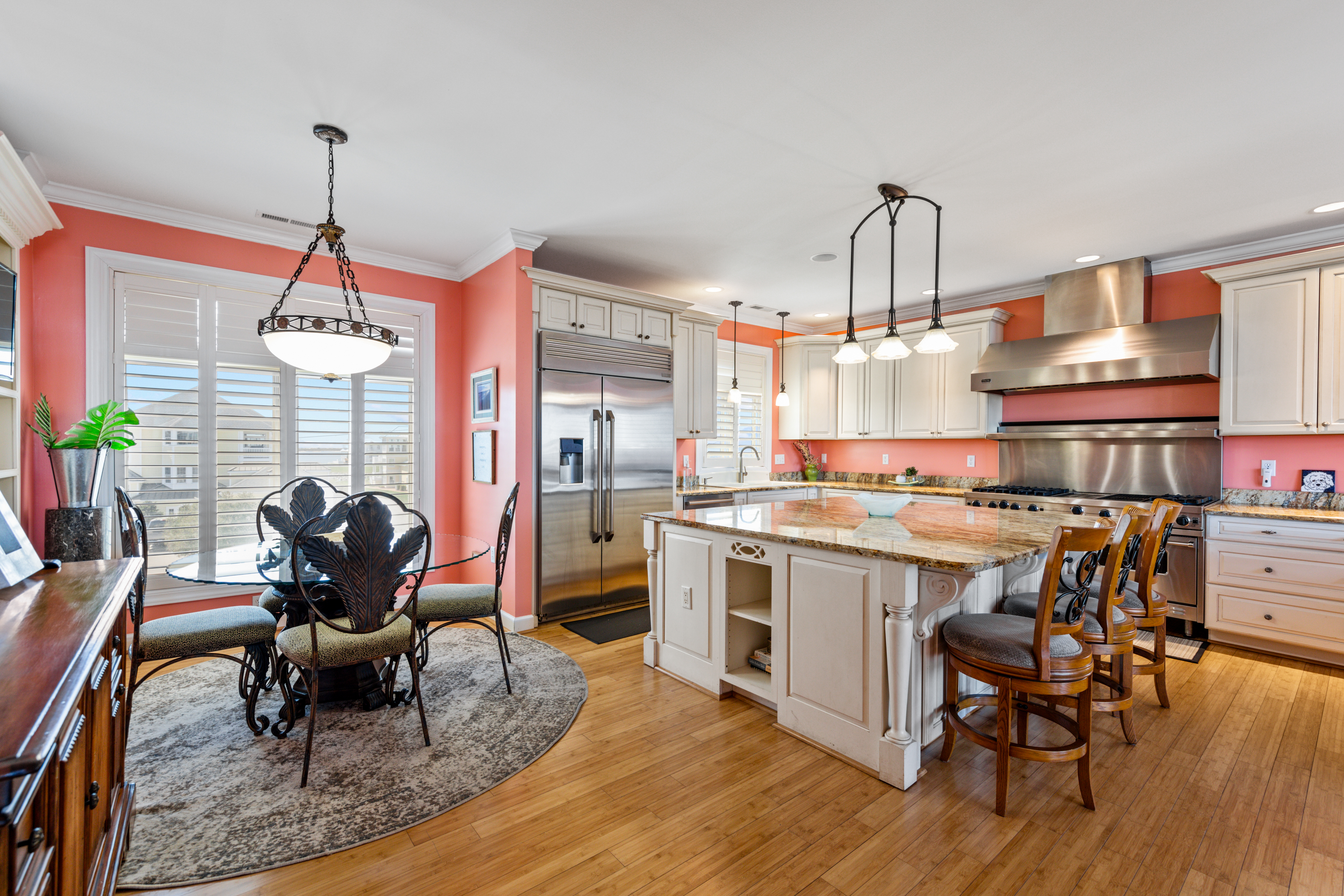 The 3rd Level of this glorious Home is a wide open Space with the Kitchen.