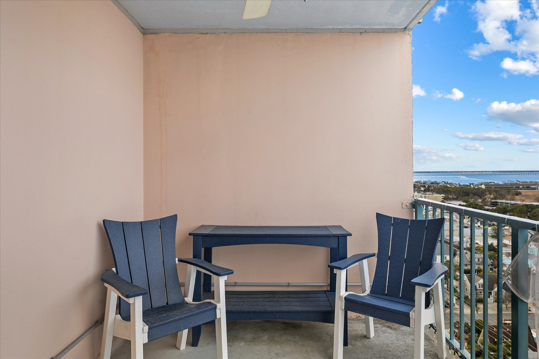 Perfect spot to enjoy your morning coffee or evening drink.