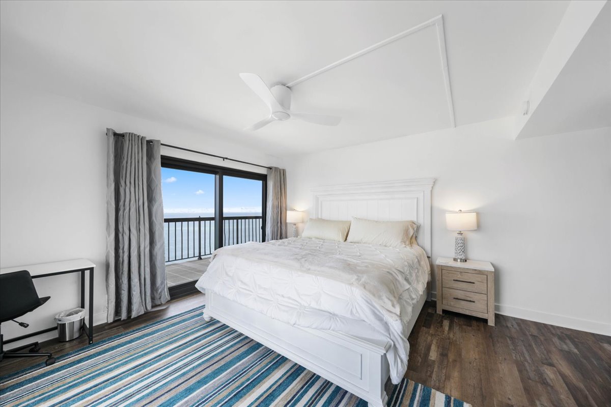 Slip out to the Wrap-Around Private Balcony to watch the Waves Crash the Shore.