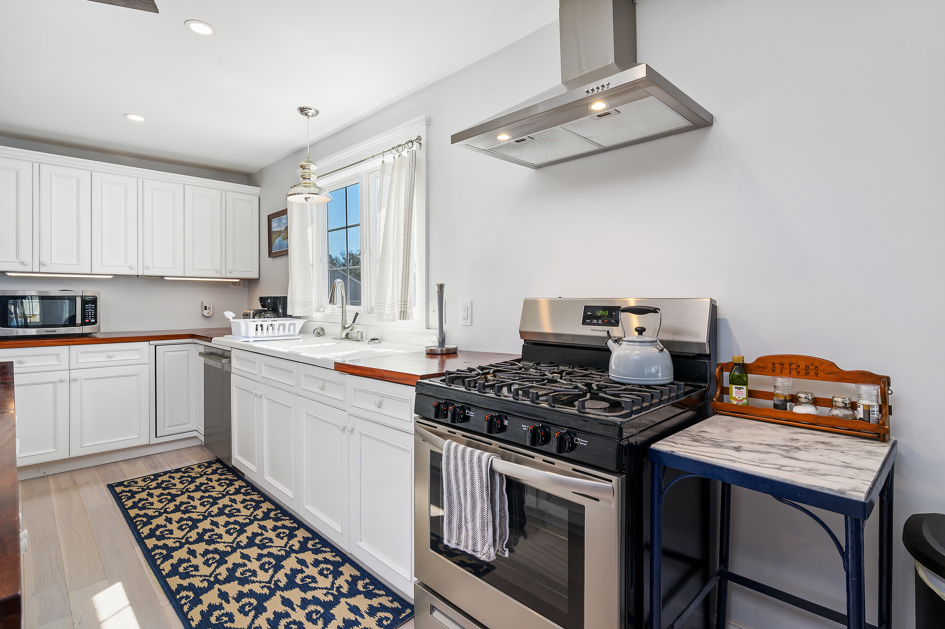 Stainless Appliances and very well-stocked.