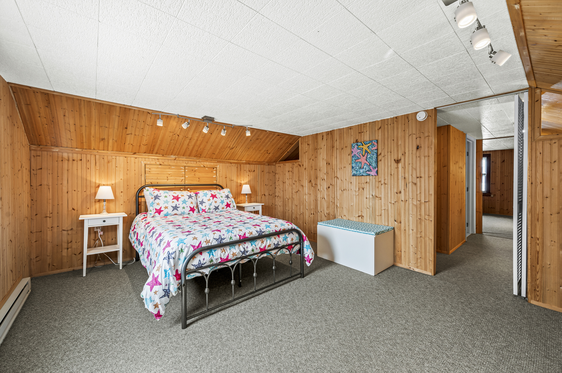 Upstairs, Bedroom 3 has a Full Bed.