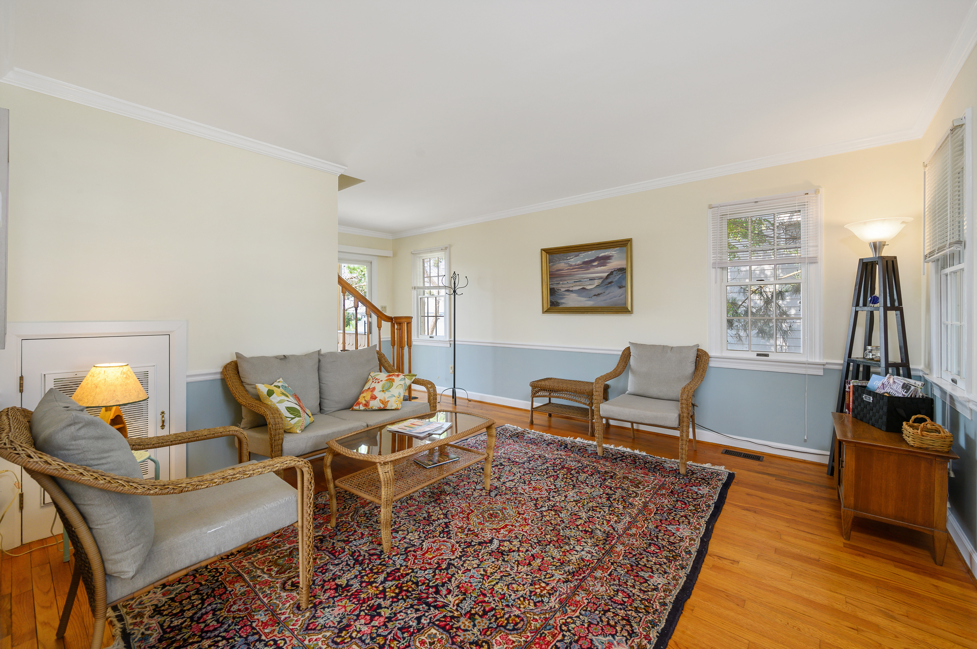 Sitting Area in front of the house is a great place to curl up with a good book.