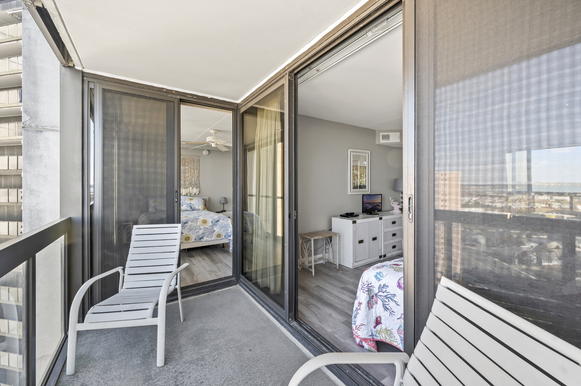 The Junior Primary Bedroom & Bedroom 3 also have Private Balcony Access.