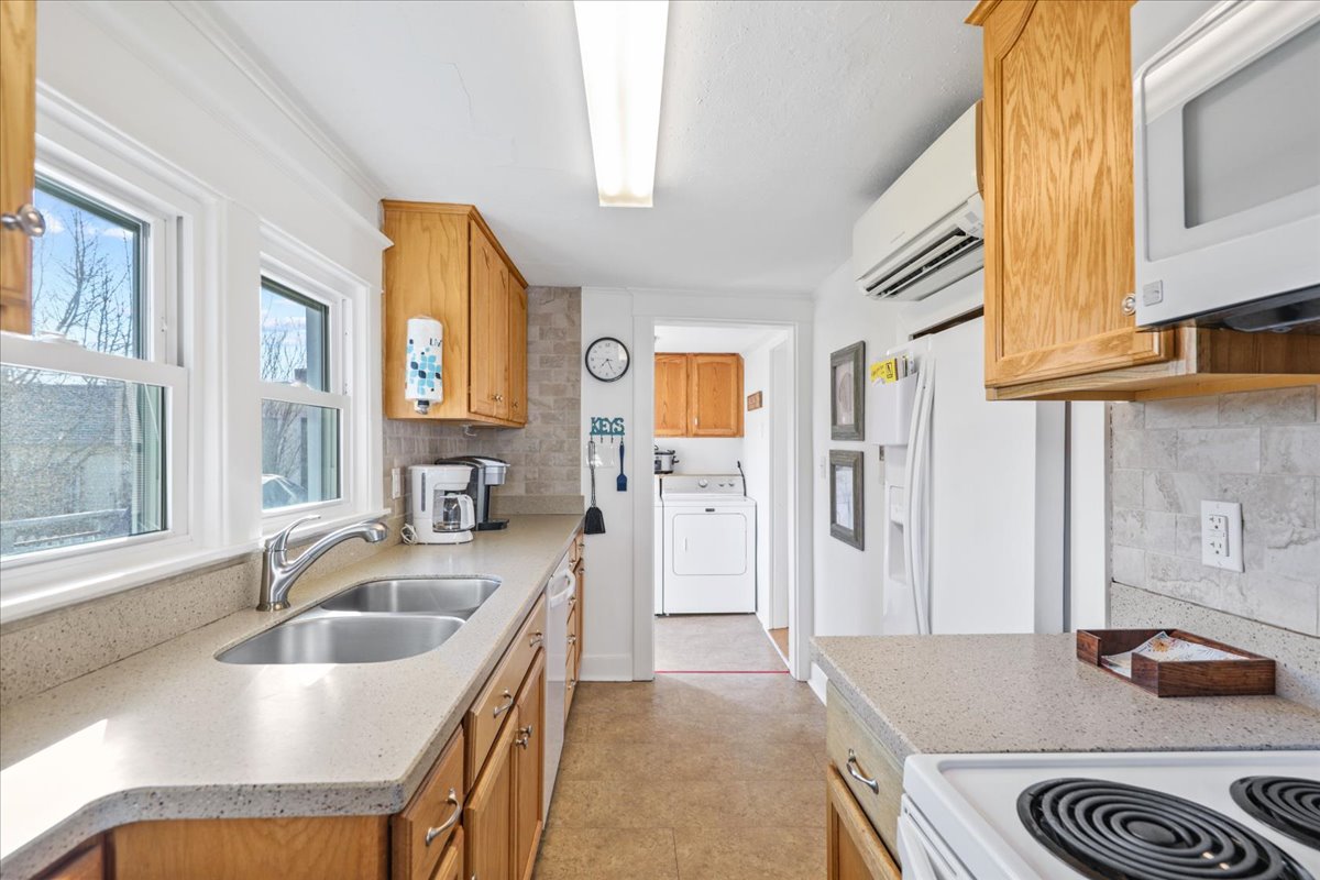 The Galley Style Kitchen has all the comforts of home.