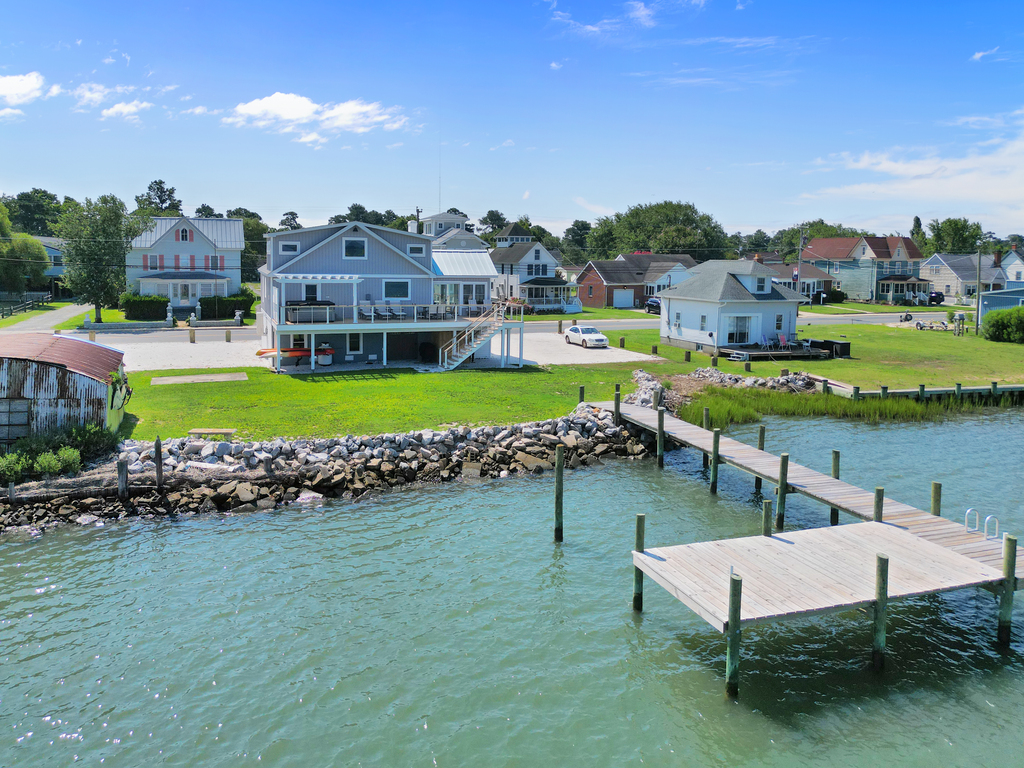 Try your hand at Fishing or Crabbing from the Private Dock