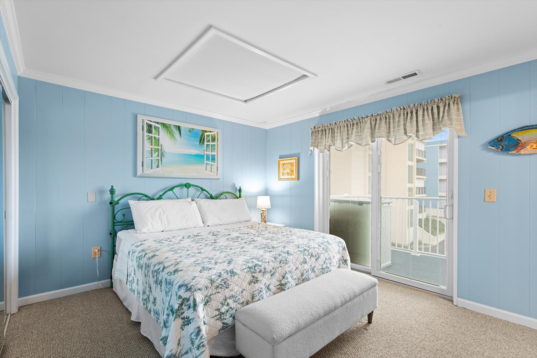 Relax in the Primary Bedroom with Plush King Bed