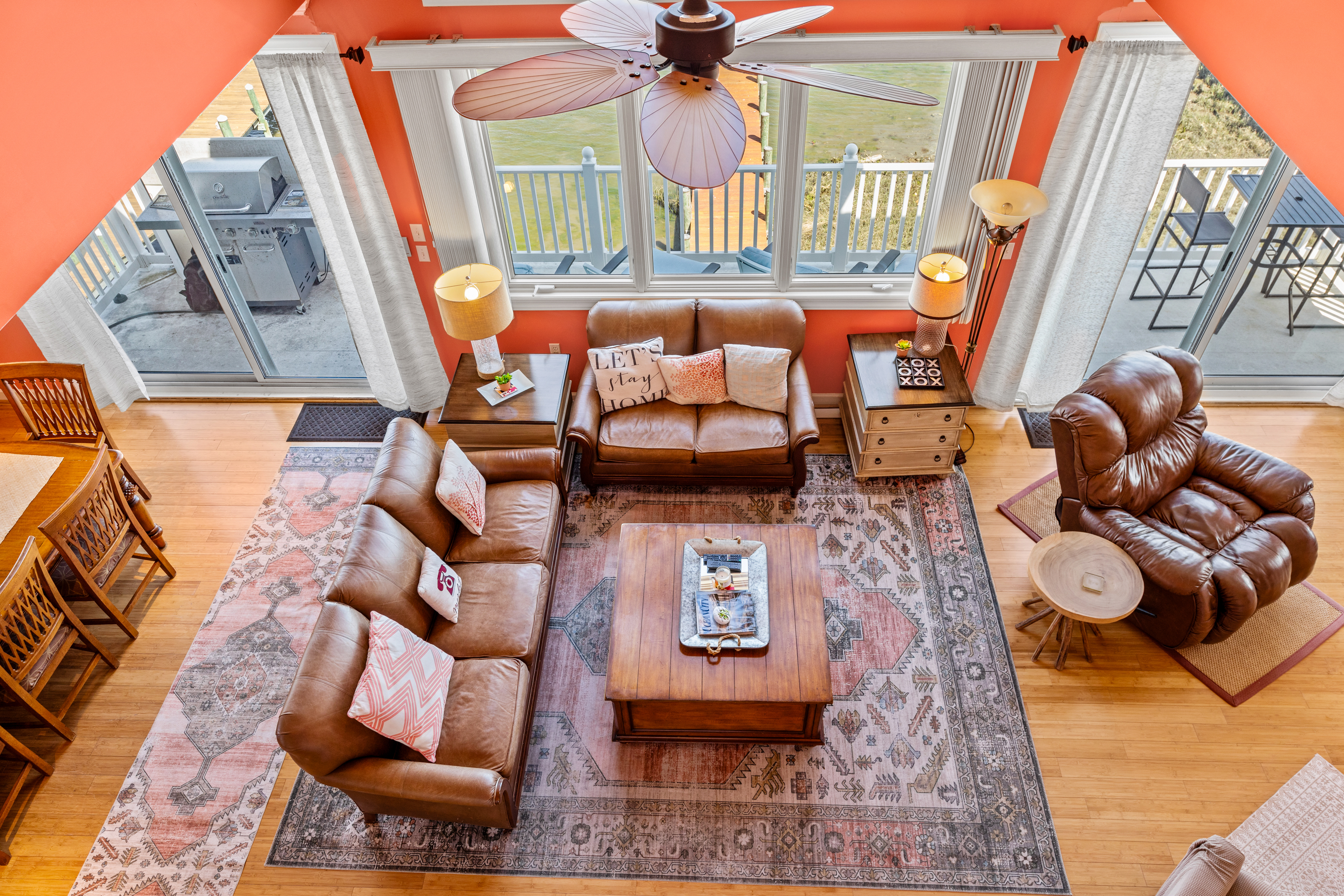 The 4th Level is a Loft Area overlooking the Living Area