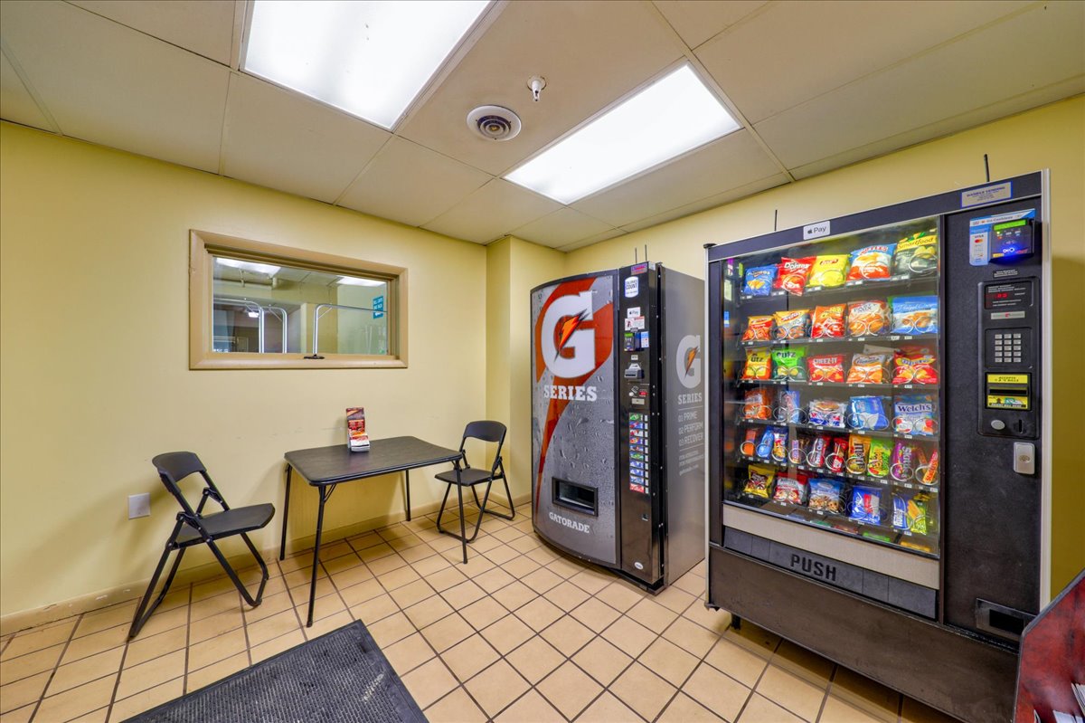 Snack & Drink Area perfect for those warm summer days!