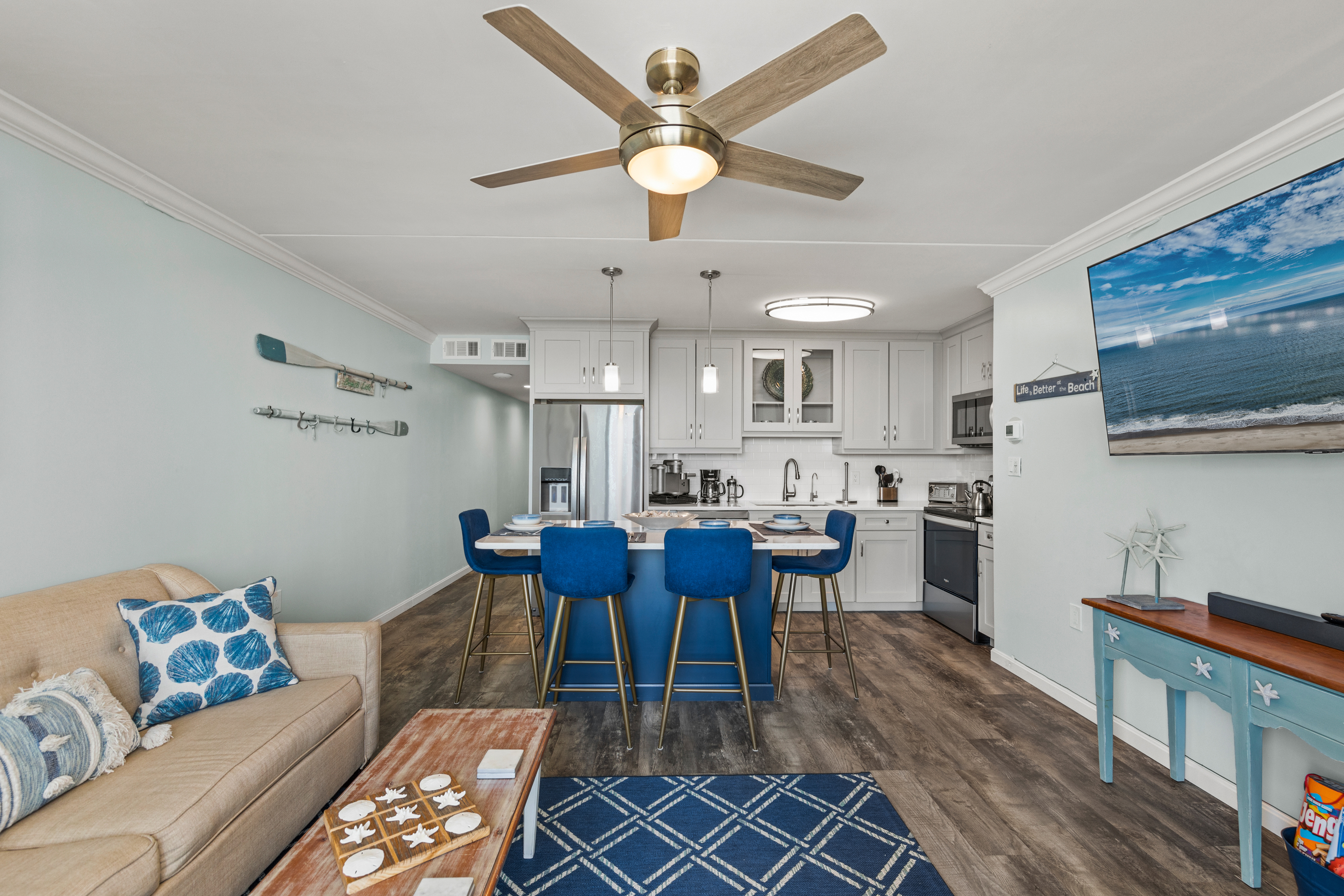 There is plenty of space to stretch out and relax!