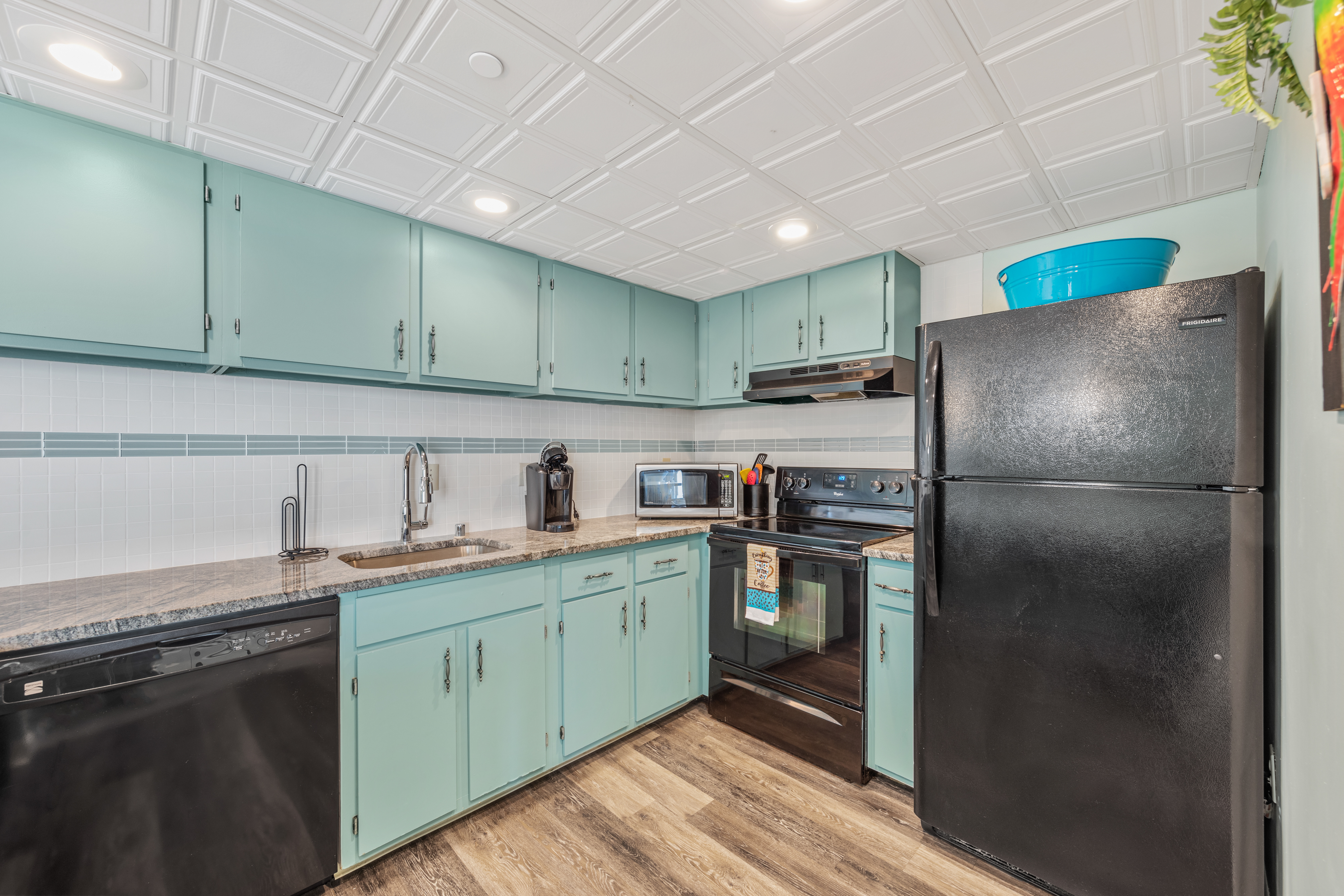 The open layout allows you to never miss out on a bit of family fun