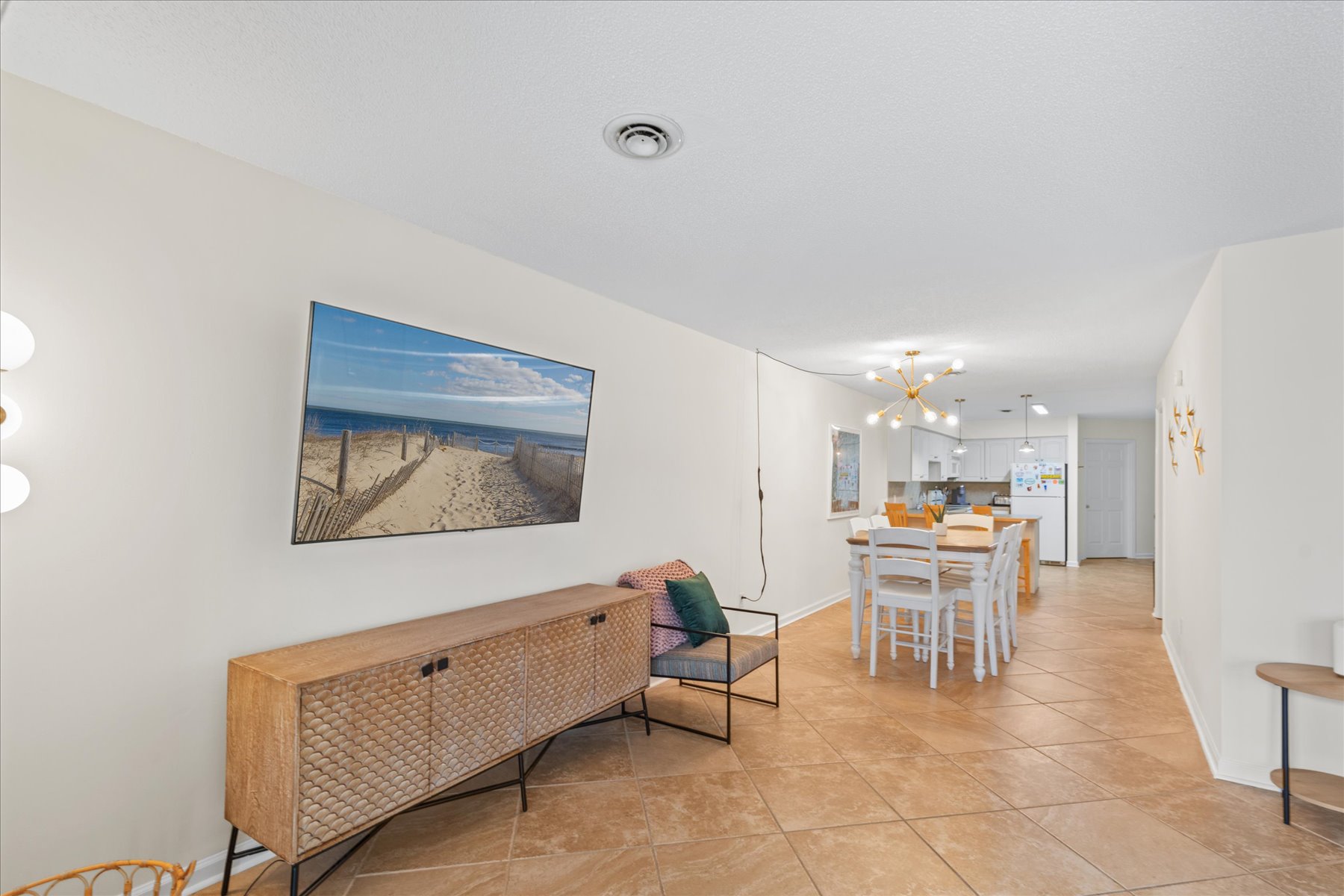 The Living Room TV is great for a rainy night in.