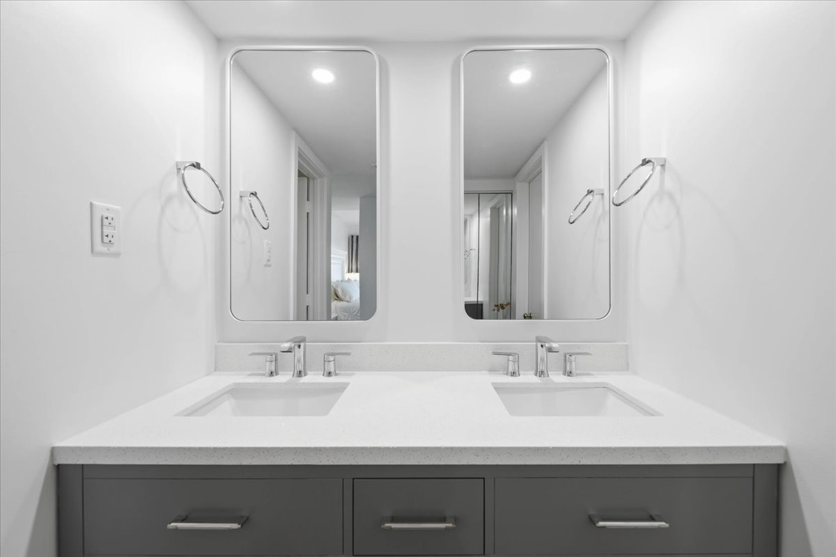 The Primary Bath offers a Dual Sink Vanity!