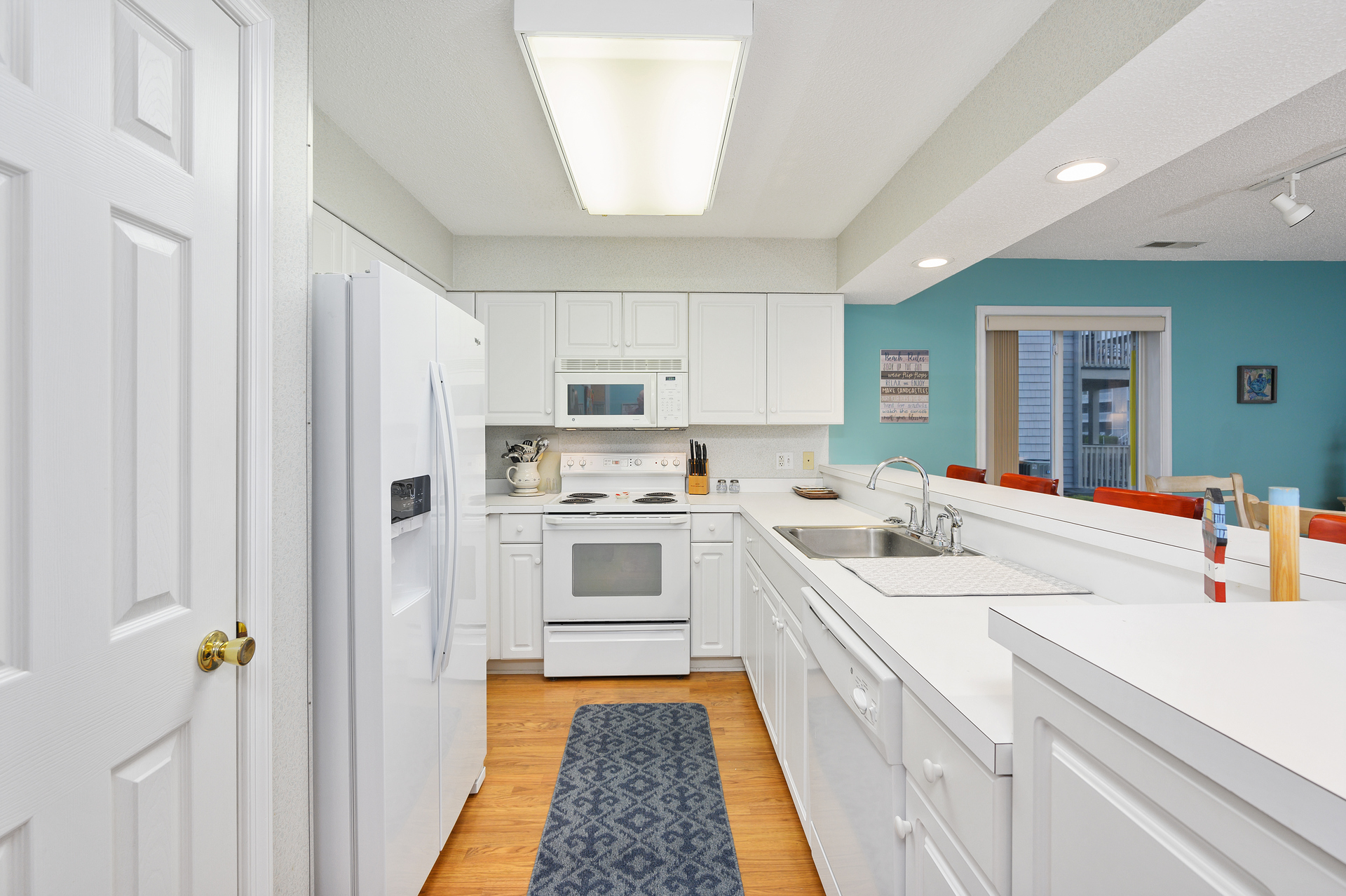 Plenty of space and well equipped for the nights you just want to stay in and cook a family meal together