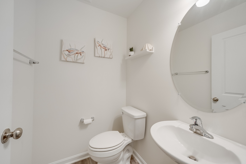 Convenient Half Bath off of Living Area.
