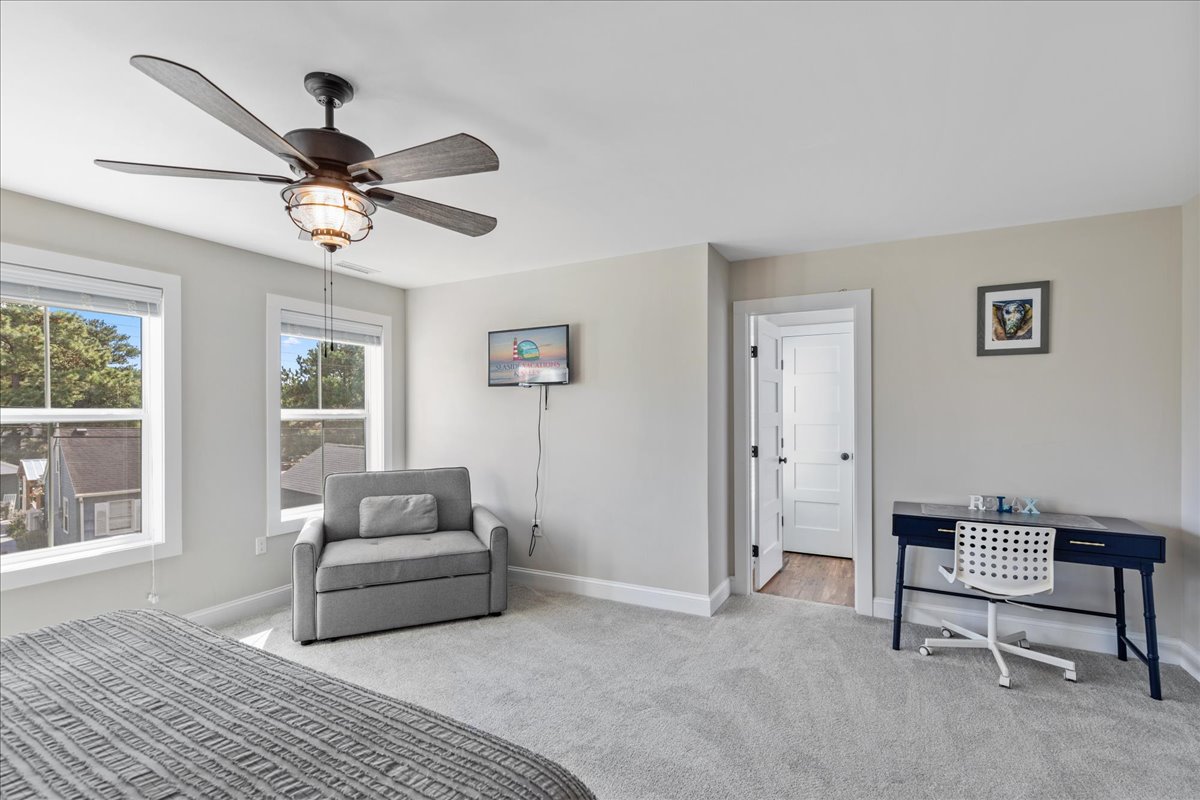 Twin Sleeper Chair and Flat Screen TV in Bedroom 3.