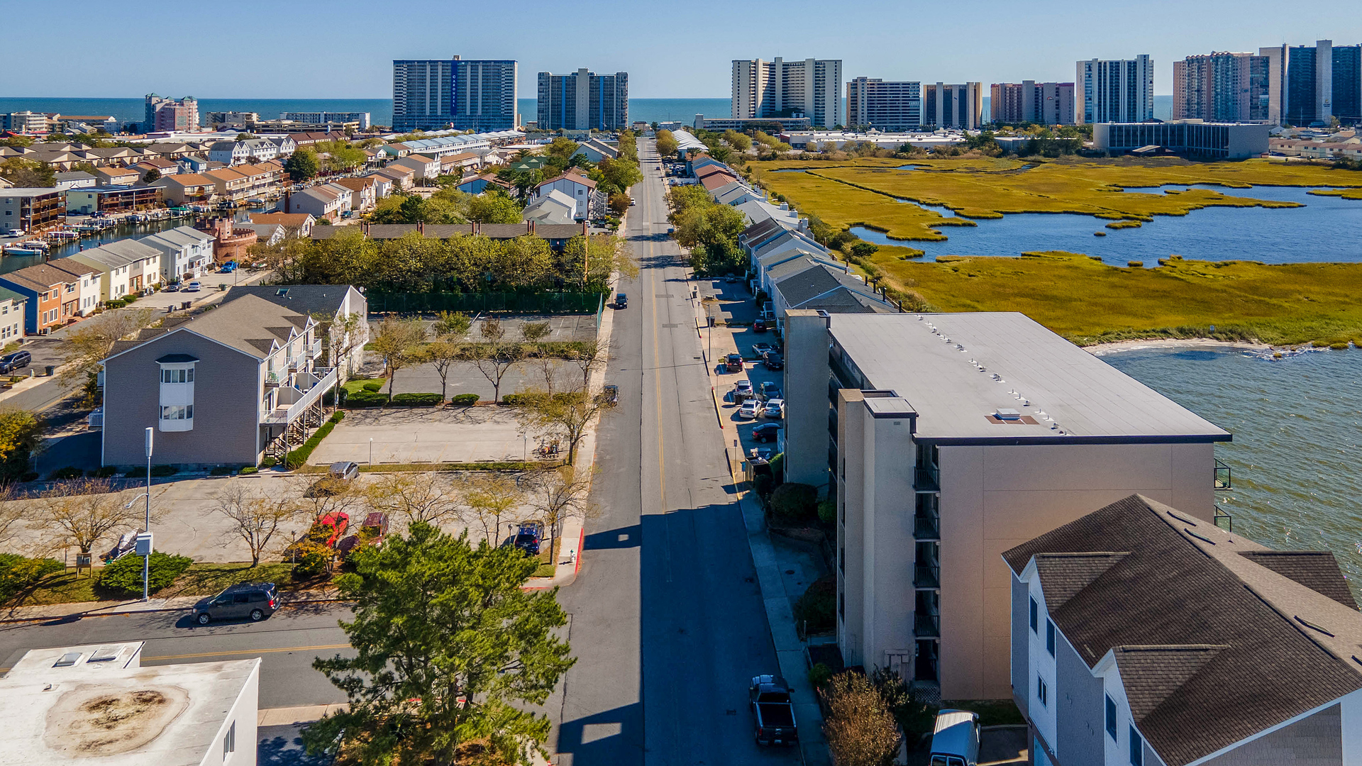 Enjoy the quiet community while still being just a short walk to the beach and dining!