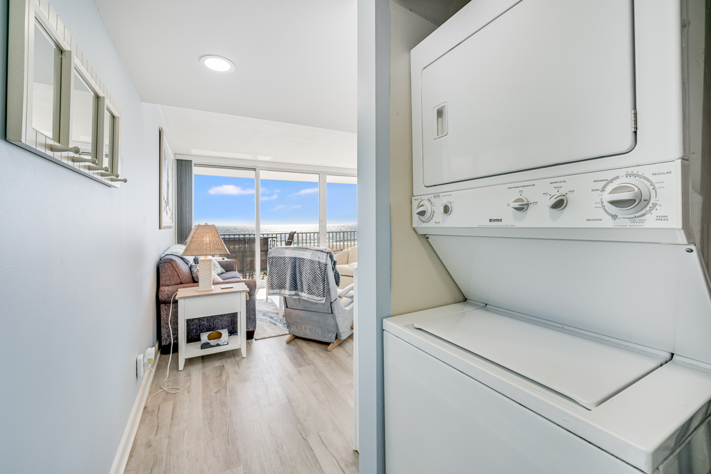 For your convenience, there is even a stackable Washer/Dryer!