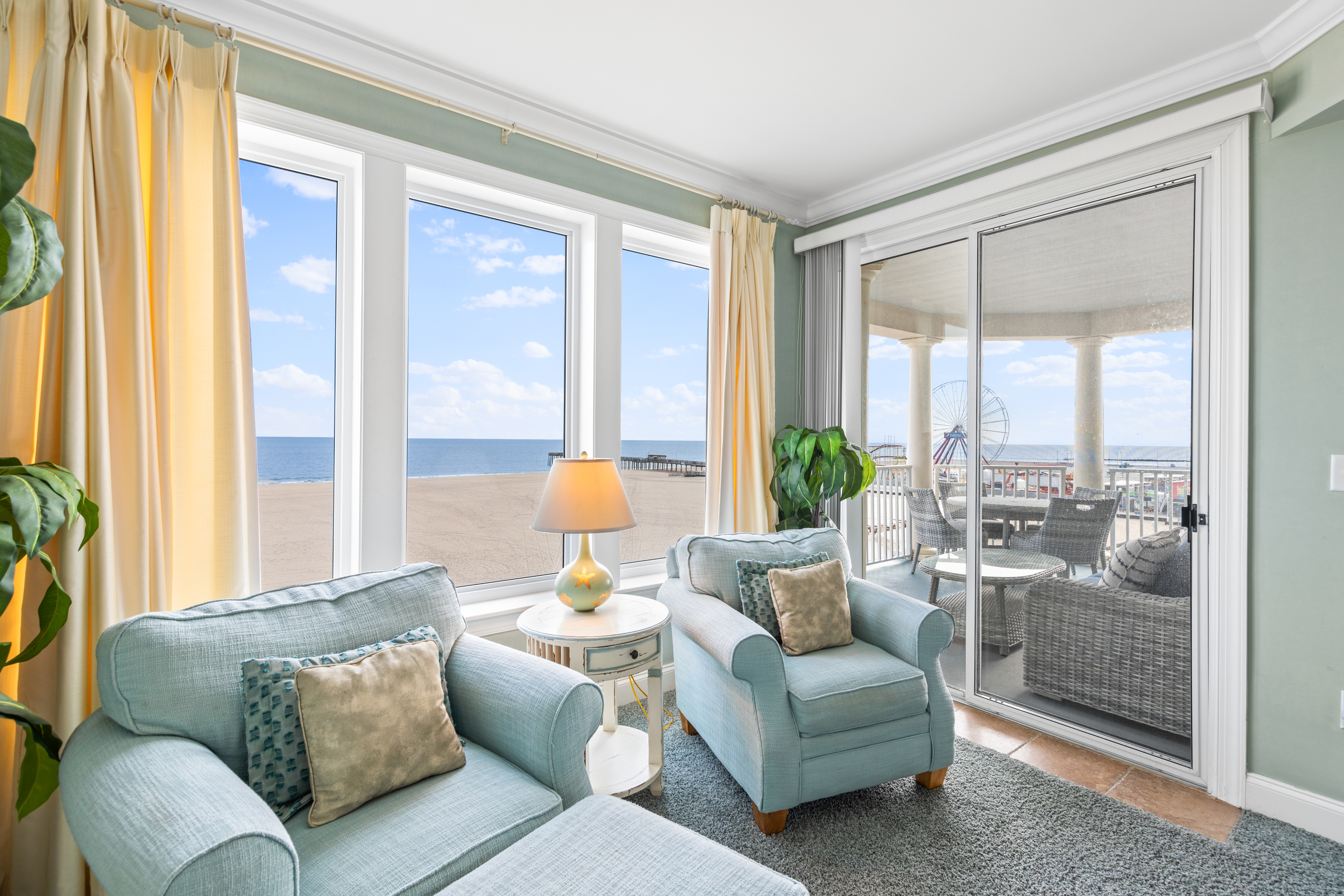 Enjoy your own private access to the ocean front balcony!