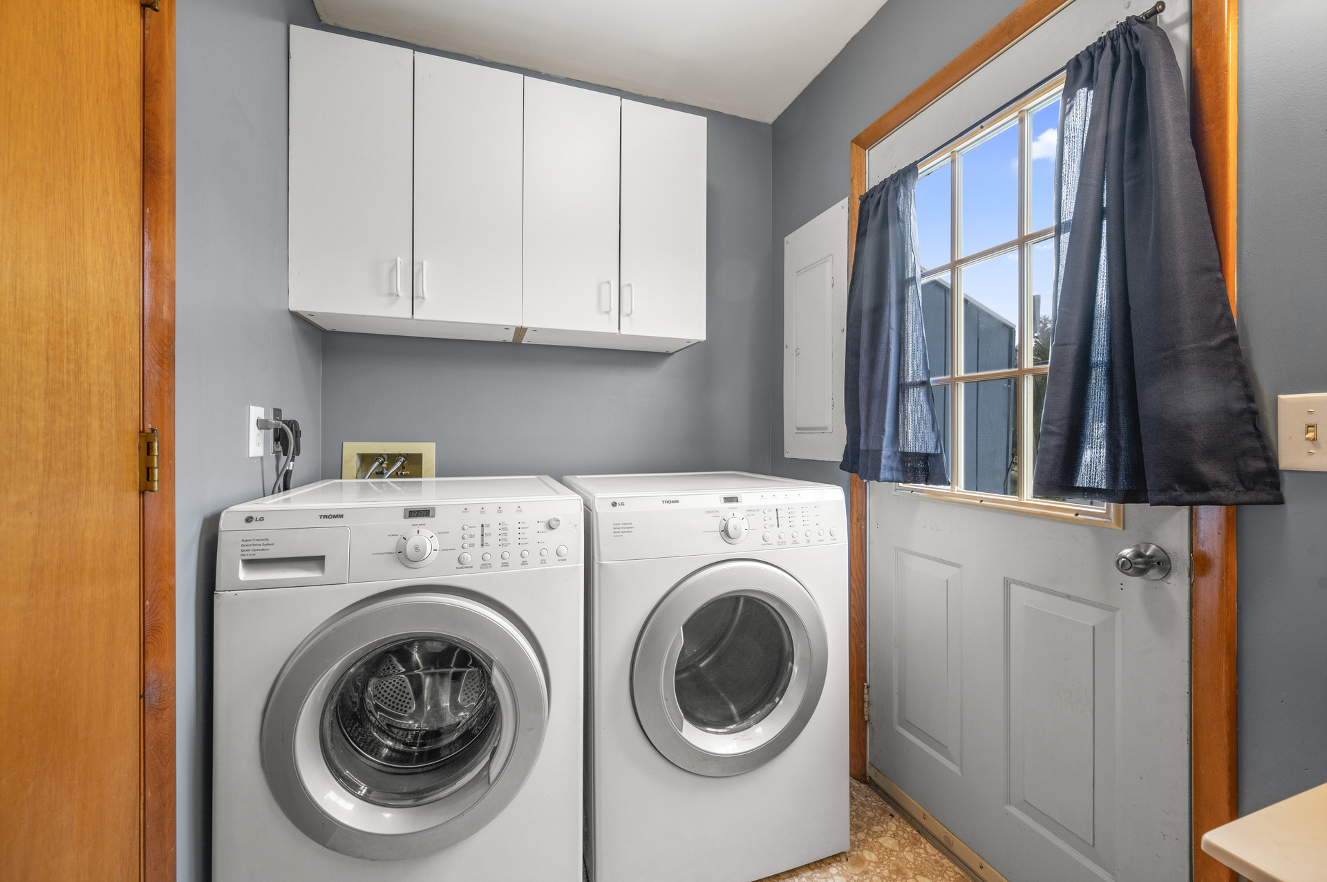 Full Size Washer and Dryer for your convenience.